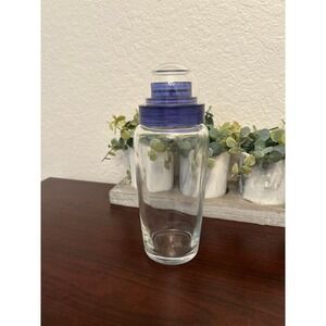 Luigi Bormioli Cocktail Party Blue glass cocktail shaker